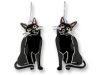 Black Kitty Earrings