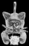 Sterling Silver Kitten with Diamond Pendant