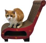 Club Chair with Ottoman Cat Scratcher [Modern]