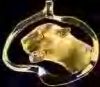 Gold 3D Wildcat Head Pendant