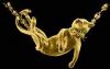 Gold Catnip Pendant