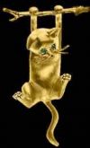 Gold Cat Pin