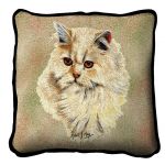 Cream Persian Cat Pillow